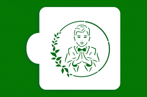 Chłopiec komunijny w ramce filigranowej.png