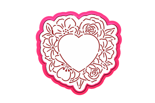 Serce z kwiatami do personalizacji + FOREMKA.png