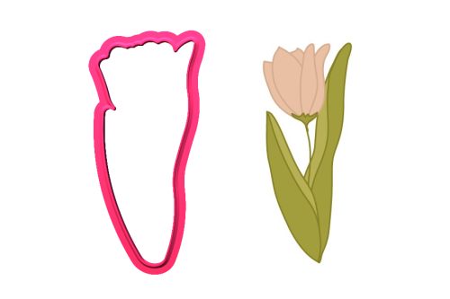 FOREMKA Tulipan z listkami.png