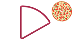 Foremka TRÓJKĄT 1/6 KOŁA