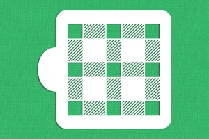 SZABLON Krata duża tło