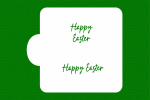 SZABLON Happy Easter - 2 napisy - pismo odręczne