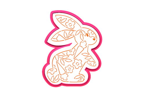 Królik z kwiatami i marchewkami.png