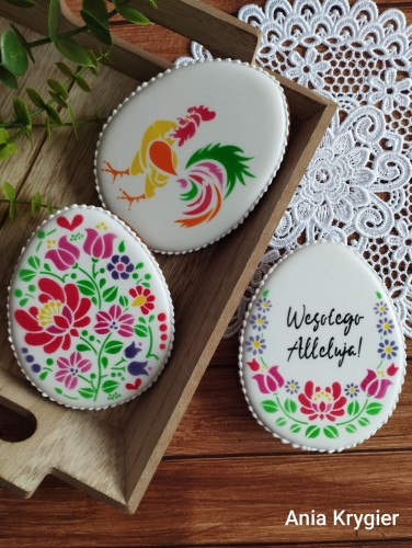 Pisanka folkowa, Pisanka folkowa do personalizacji, Kogut - Ania Krygier.jpg