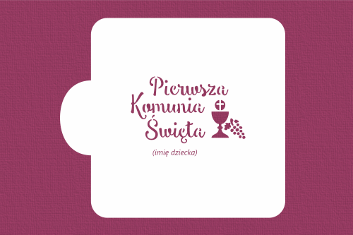 Pierwsza Komunia Święta z kielichem i winogronem - do personalizacji.png