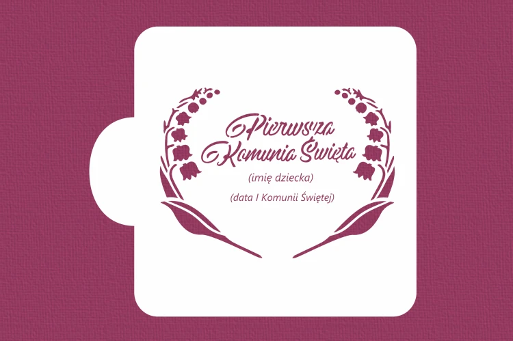 Pierwsza Komunia Święta z konwaliami - do personalizacji.png