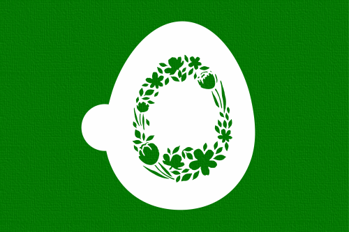 Pisanka  z kwiatami i listkami.png