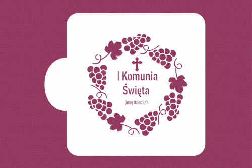 I Komunia Święta z imieniem, w ramce z winogron.png
