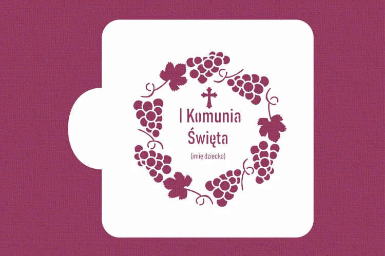 I Komunia Święta z imieniem, w ramce z winogron.png