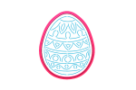 Foremka JAJKO + szablon Pisanka z wzorkami
