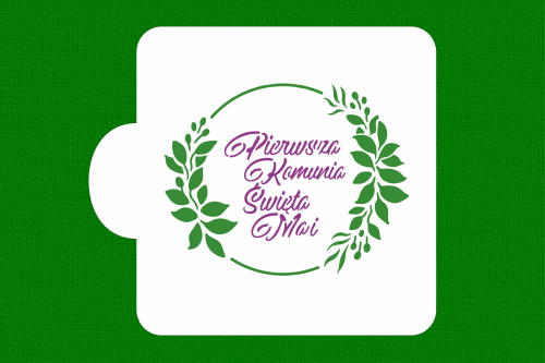 Okrągła ramka z listkami i personalizacją.png