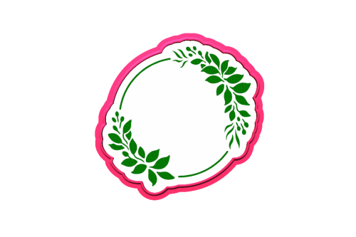 Foremka do ramki okrągłej z listkami.png