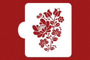 SZABLON Kwiaty folkowe / LUDOWE