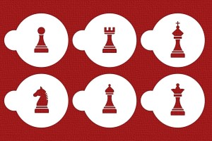 SZABLONY Zestaw "Szachy"