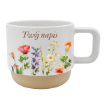 Kubek Prezent Personalizowany Dla Kobiety Urodziny Imieniny Kwiaty na łące 300ml