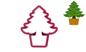 Foremka CHOINKA W DONICY