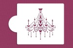 SZABLON DO TORTU Kryształowy żyrandol duży