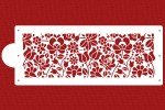 SZABLON DO TORTU Kwiaty folkowe
