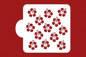 SZABLON Kwiaty hibiskusa