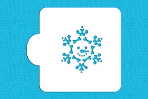 SZABLON Śnieżynka z bałwankiem