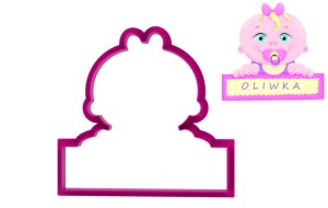 Foremka DZIEWCZYNKA Z BANEREM