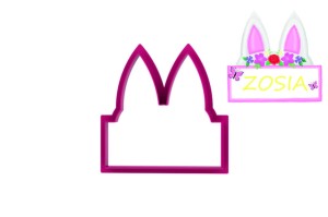 Foremka USZY PANI KRÓLIK DO PERSONALIZACJI