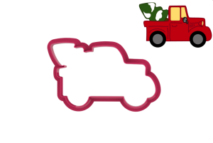 Foremka SAMOCHÓD Z CHOINKĄ