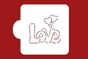 SZABLON Love - kolorowanka / kontur