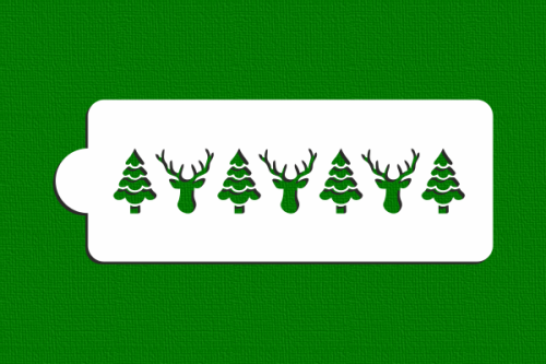 Dekor - renifery i choinki.png