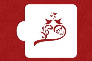 SZABLON Zakochane ptaszki