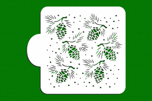 SZABLON Szyszki małe tło