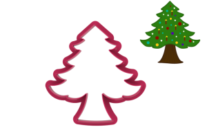 Foremka CHOINKA ROZŁOŻYSTA